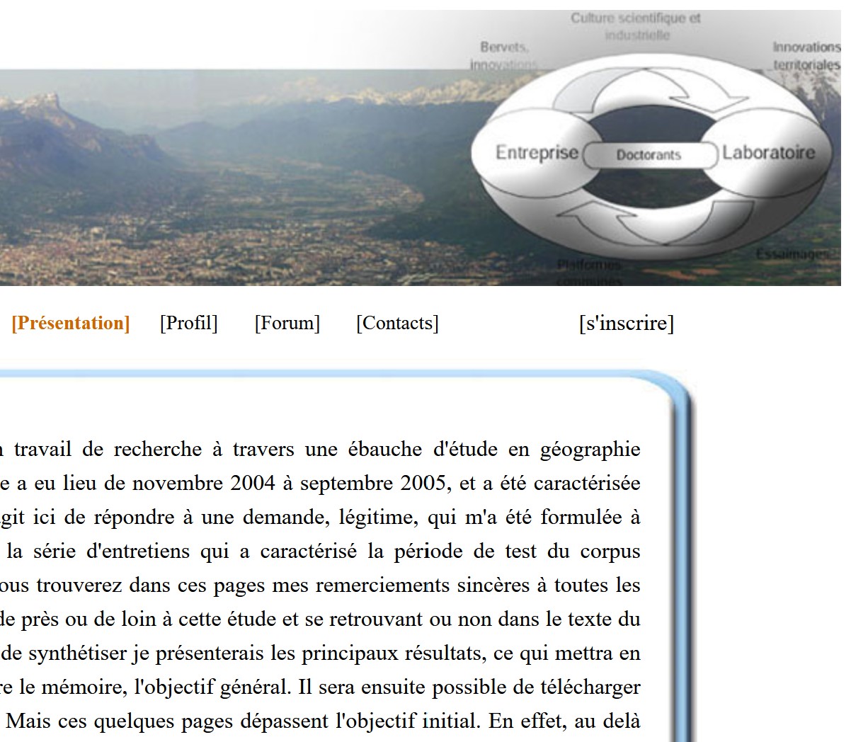 Industry & research screenshot