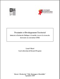 Couverture du memoire