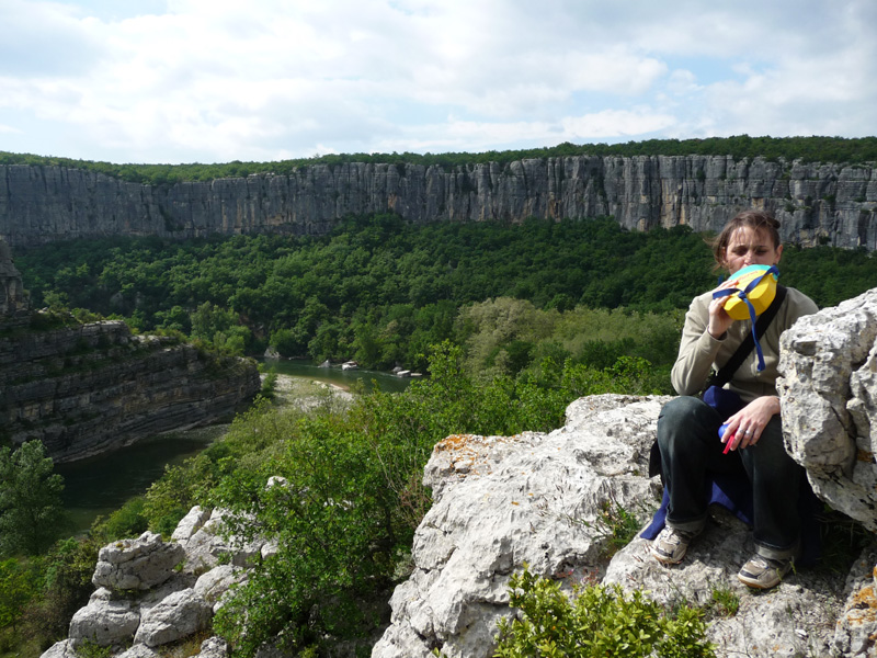 Hiking in cirque de Gens in Ardeche